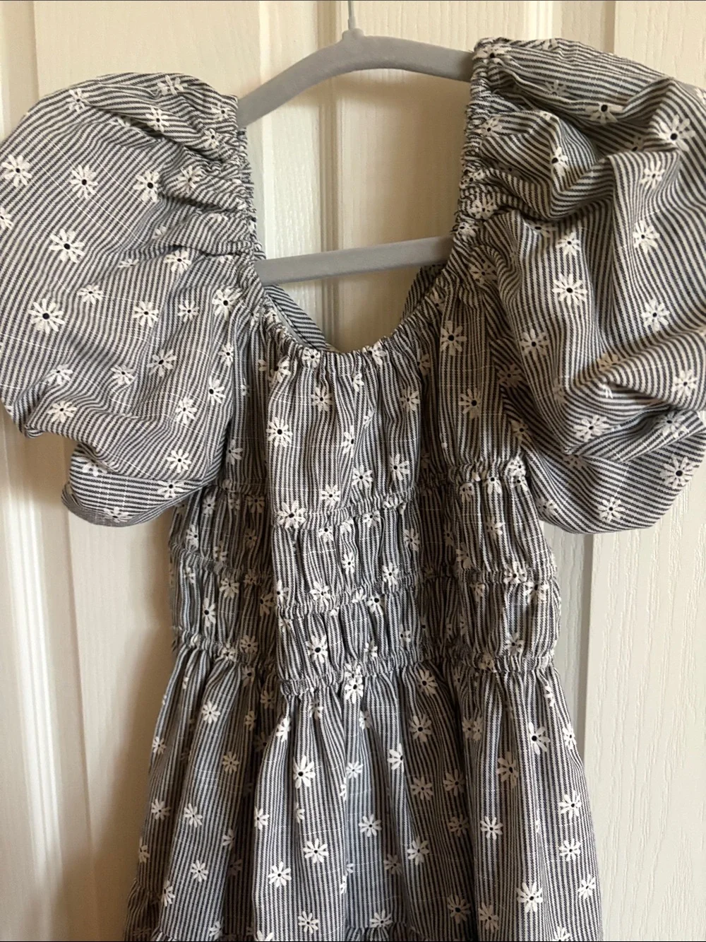 Bonnie Jean Puff-Sleeve Floral Smocked Kids Dress